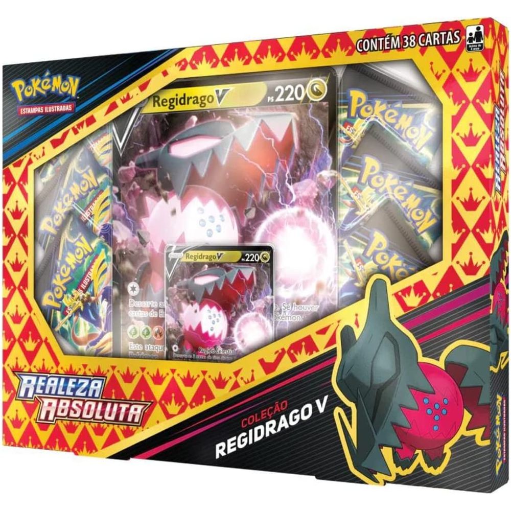 Pokemon Box de Coleção Especial Realeza Absoluta Jogo de Cartas Copag 32191