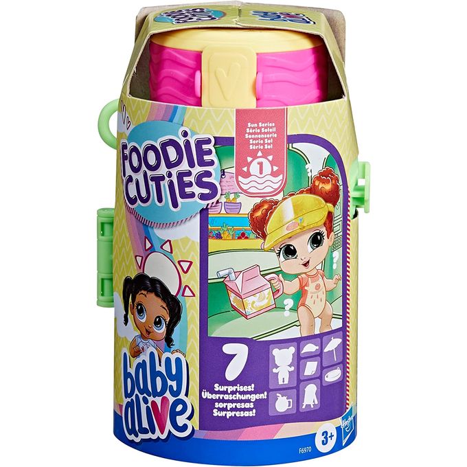Baby Alive - Boneca Foodie Cuties Garrafa - 7 Surpresas F6970 - Hasbro - HASBRO