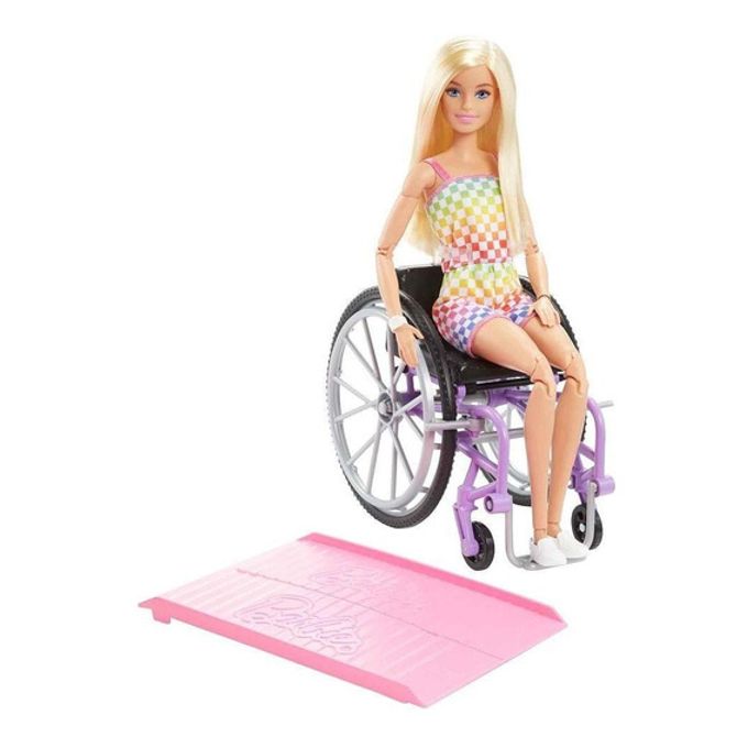 Boneca Barbie Fashionistas - Cadeira de Rodas - Loira Hjt13 - MATTEL