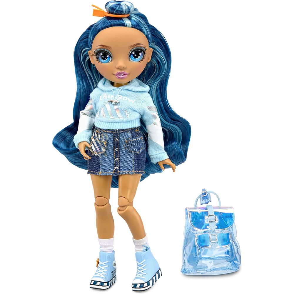 Boneca Rainbow High Junior - Skyler Bradshaw (azul) - MP Brinquedos