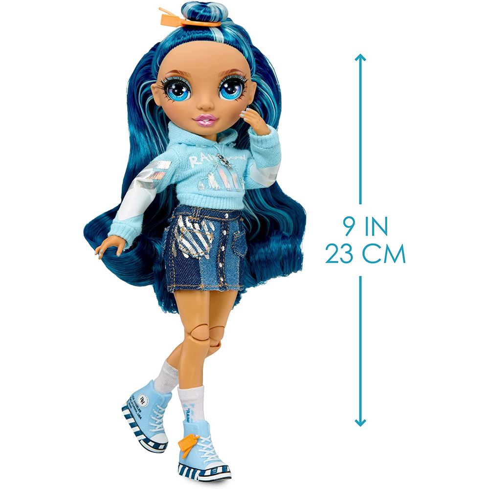 Boneca Rainbow High Junior - Skyler Bradshaw (azul) - MP Brinquedos