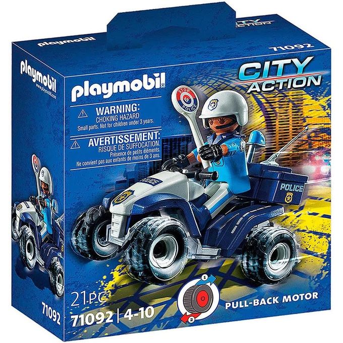 71092 Playmobil - Quadriciclo com Policial - PLAYMOBIL