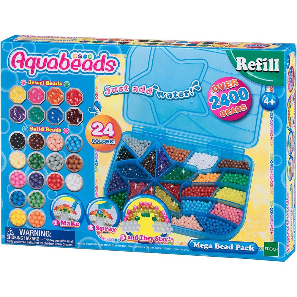 Aquabeads - Refil Mega Bead Set - MP Brinquedos