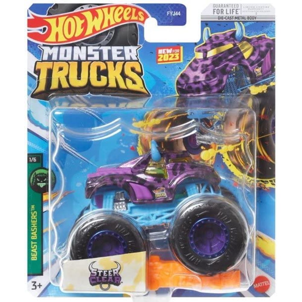 Carrinho de Brinquedo Hot Wheels  Lister - Carros Monster Truck - 1:64 -  A51 Patrol x Test Subject - Hot Wheels - Mattel - Hot Wheels