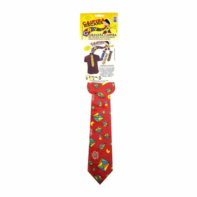 Gravata Caipira Adesivo - Festa Junina