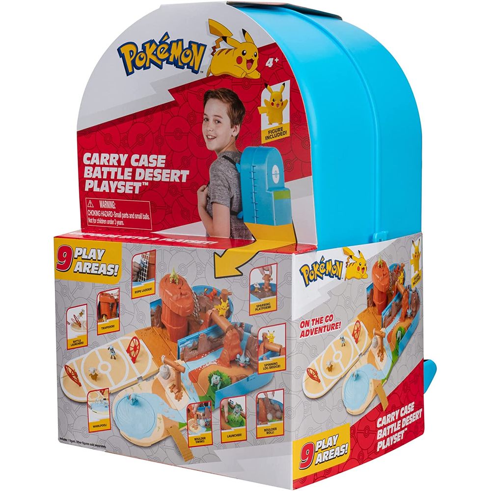 Pokemon - Mochila Playset de Batalha No Deserto - Sunny - MP Brinquedos