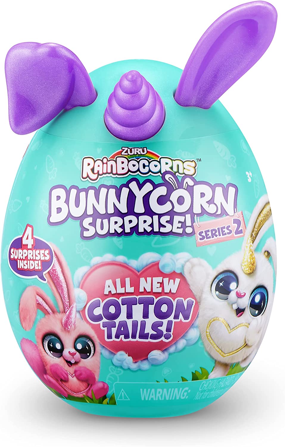 Rainbocorns - Coelho Pelúcia Bunnycorn Surprise com 4 Surpresas - Série 2 - Fun