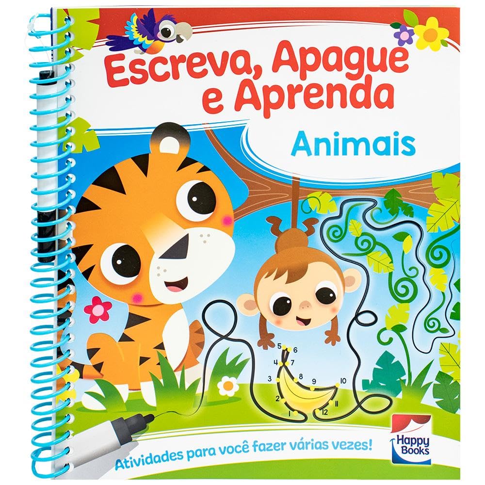 Livro - Escreva, Apague e Aprenda - Animais