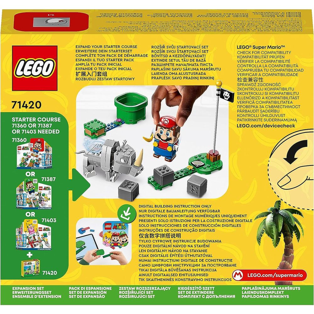 71420 Lego Super Mario - Rambi, o Rinoceronte - Set de Expansão - MP ...