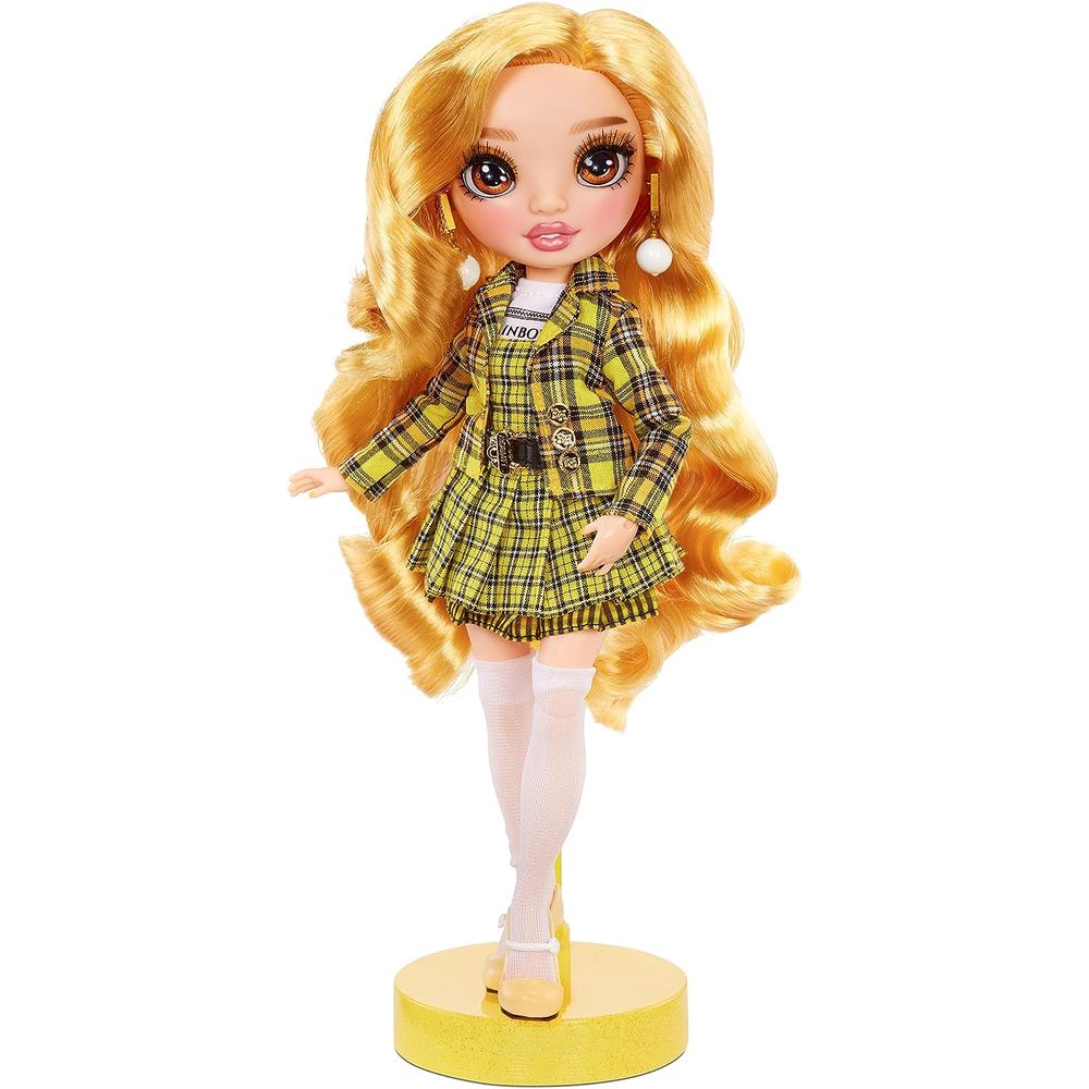Boneca Rainbow High Core - Sheryl Meyer (amarela) - MP Brinquedos