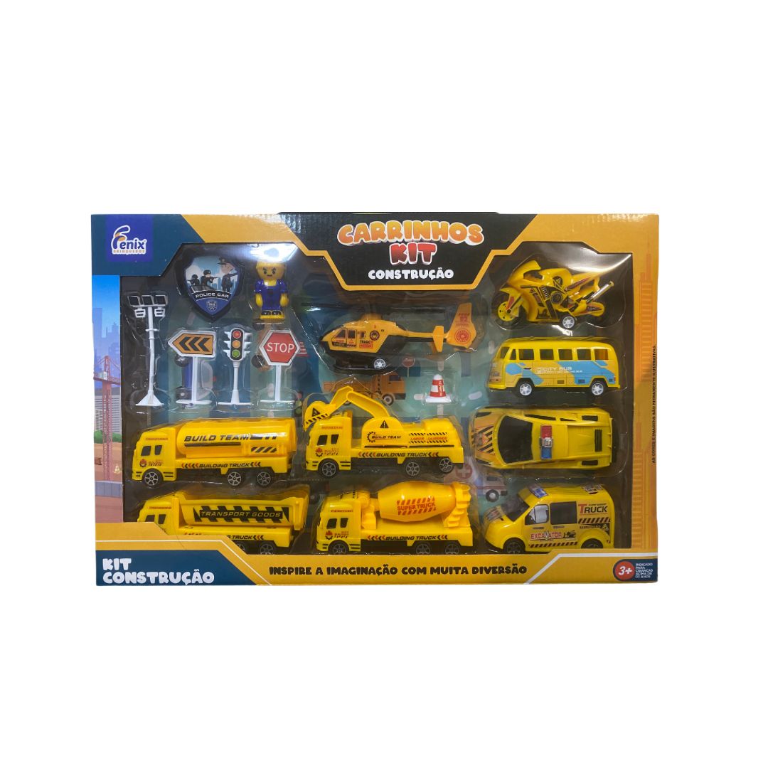 Kit Carrinhos Construção Grande - Fenix