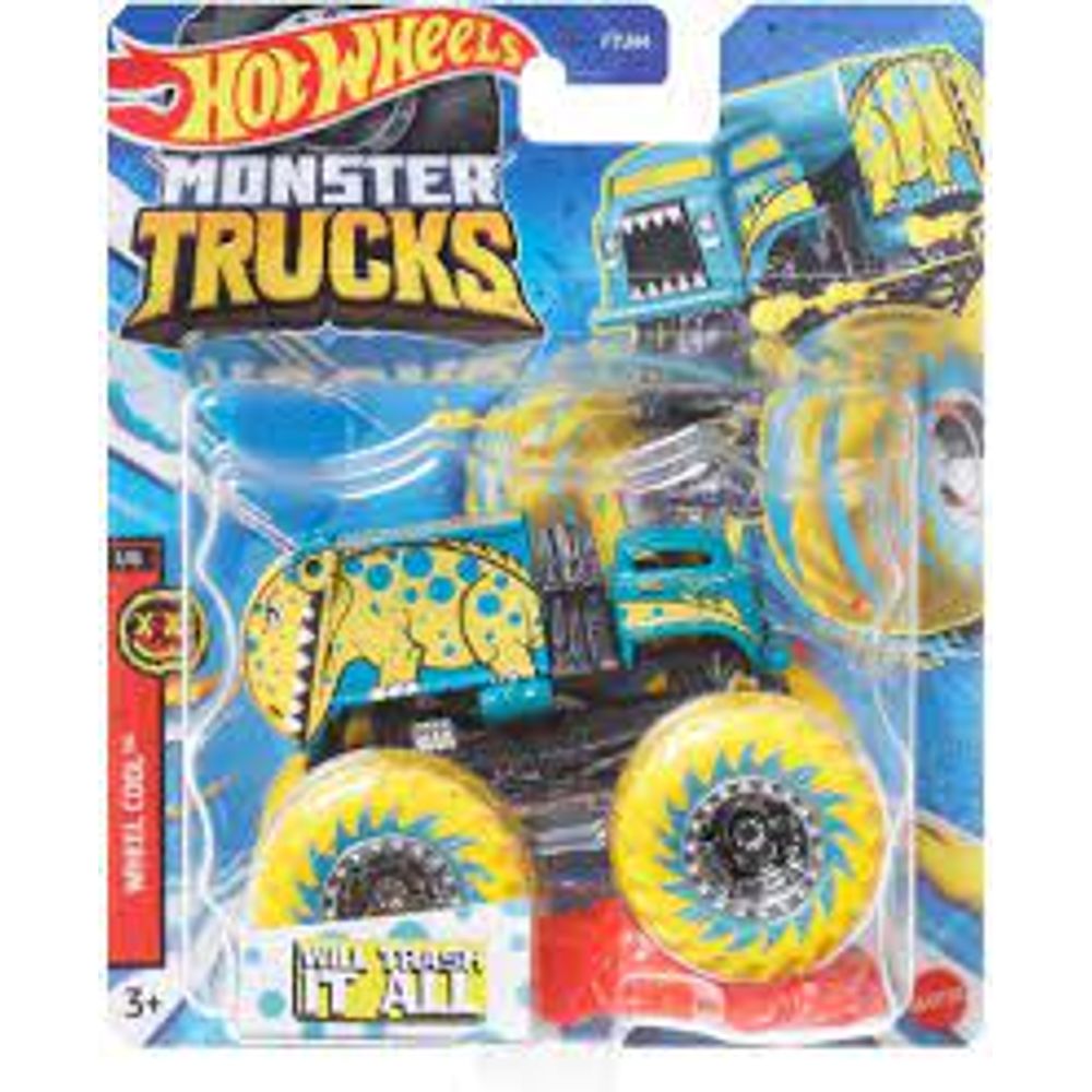 HOT WHEELS MONSTER TRUCKS VERDE - Casa dos Plásticos