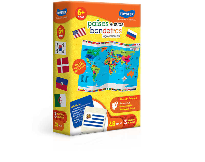 Jogo Países e Suas Bandeiras - Toyster