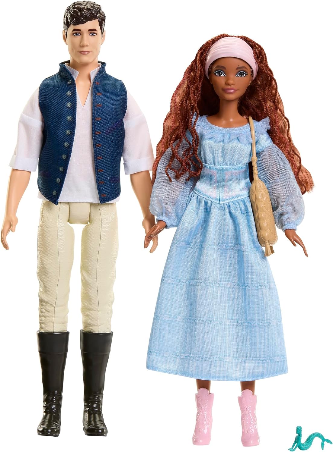 Boneca Princesas Disney - Princesa Ariel e Príncipe Eric Filme Hlx14