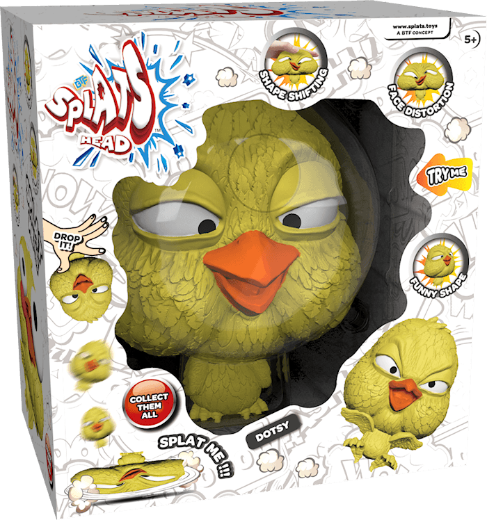 Splats Head - Boneco 11cm - Dotsy - Sunny