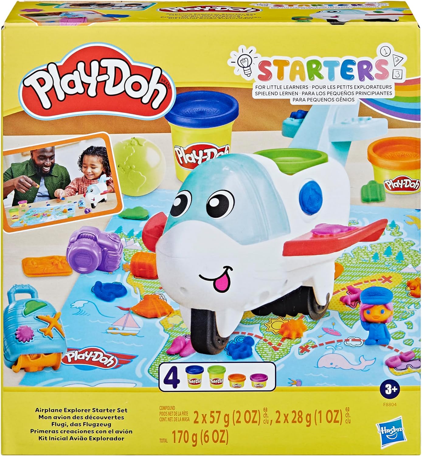 Massinha Play-Doh - Kit Inicial - Avião Explorador F8804 - Hasbro