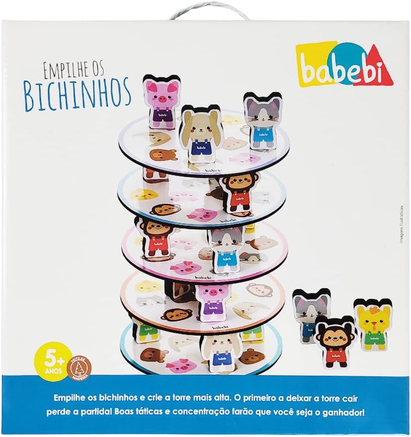 Jogo Empilhe Os Bichinhos - Babebi