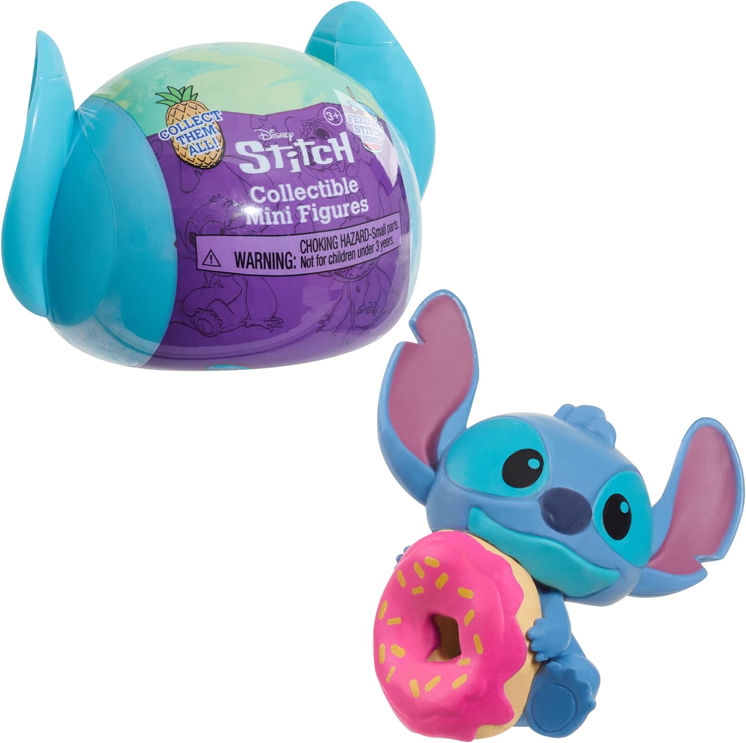 Stitch Disney - Cápsula com Mini Boneco Surpresa - Série 3 Feed Me - Sunny