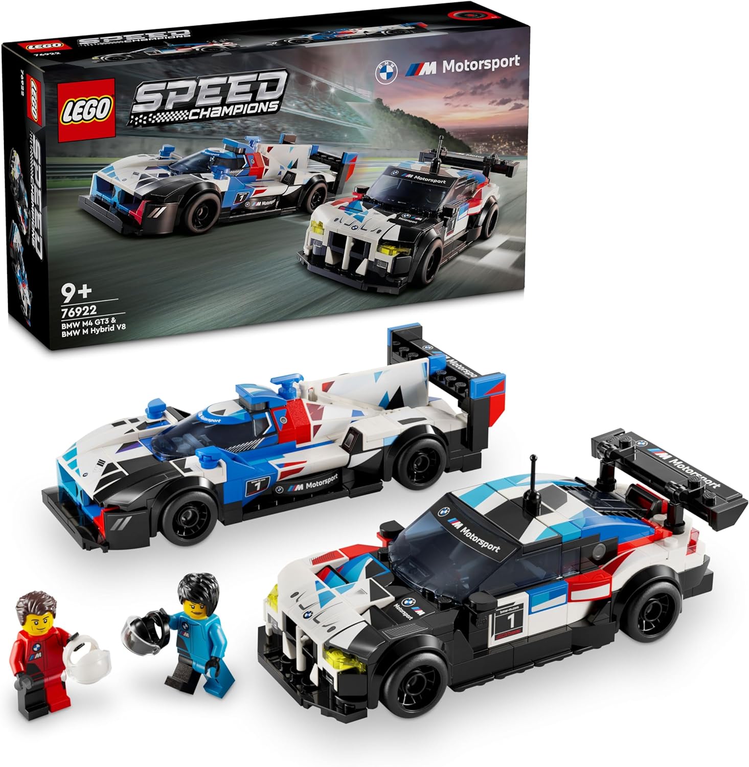 76922 Lego Speed Champions - Carros de Corrida Bmw M4 Gt3 e Bmw M Hybrid V8
