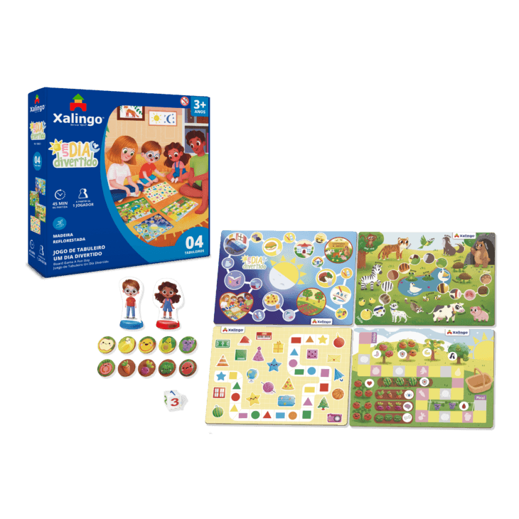 Jogo de Tabuleiro Um Dia Divertido - Xalingo