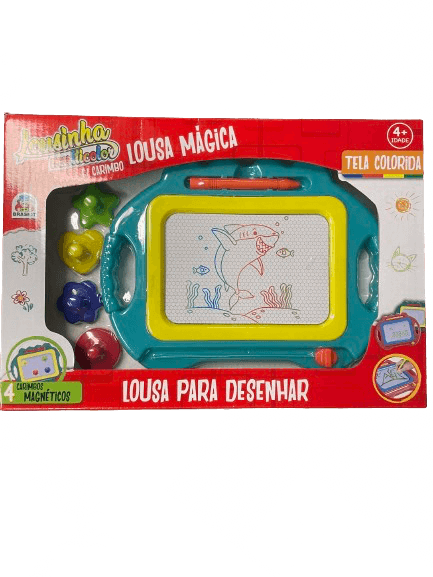 Lousa Mágica Multicolor com Carimbo - Braskit