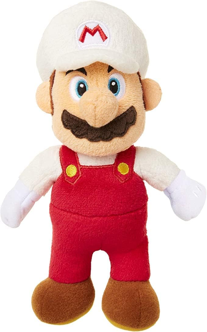 Super Mario - Pelúcia 22cm - Fire Mario - Sunny