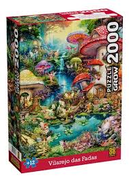 Quebra-Cabeça 2000 Peças - Vilarejo Das Fadas - Grow