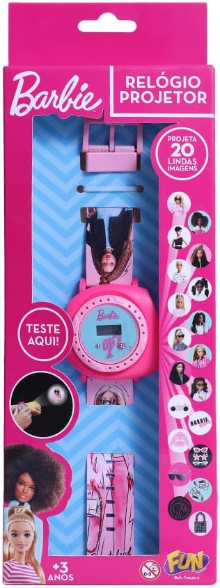 Barbie - Relógio Projetor - Fun - F0140-2