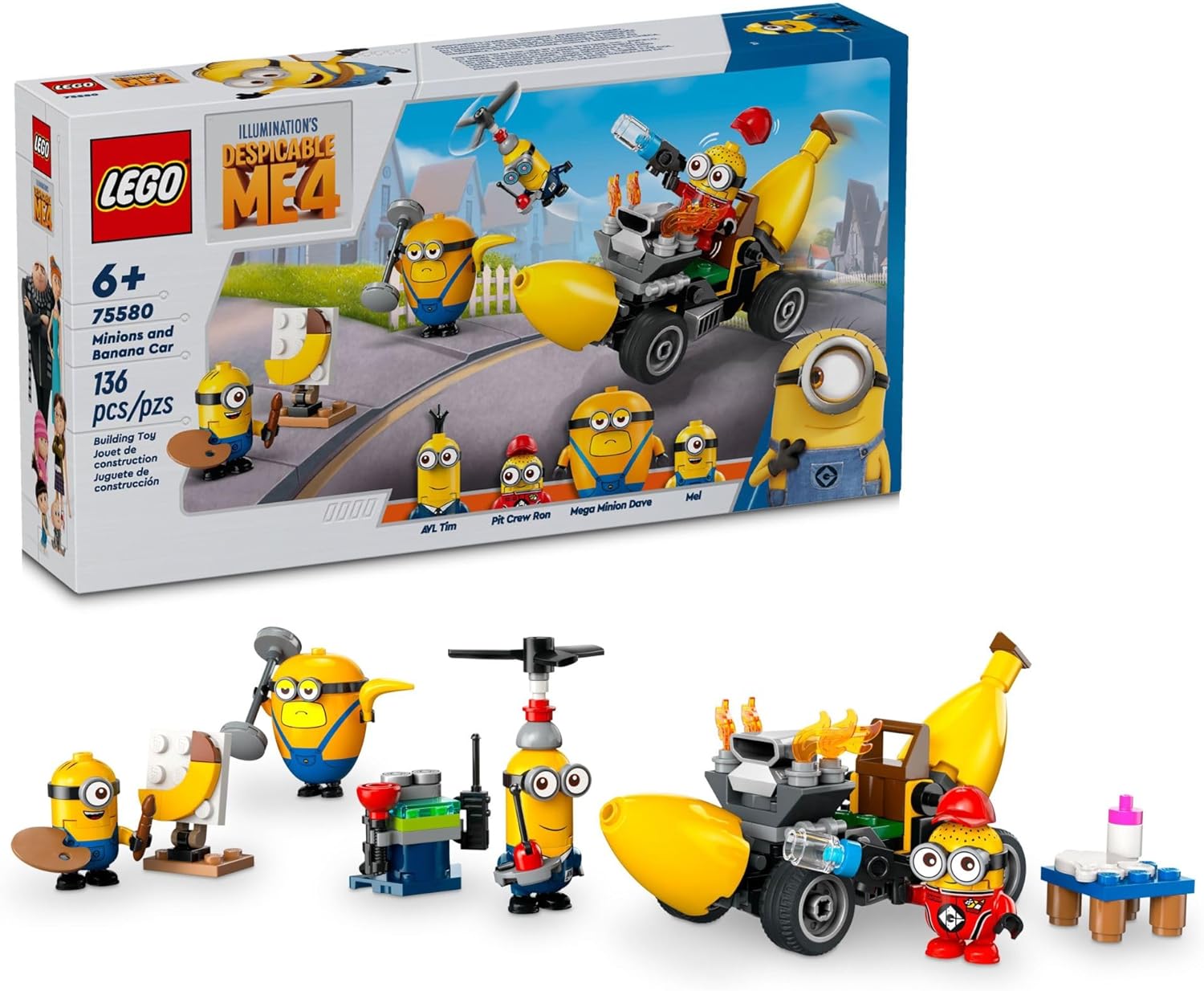75580 Lego Minions - Meu Malvado Favorito 4 - Minions e Carro Banana