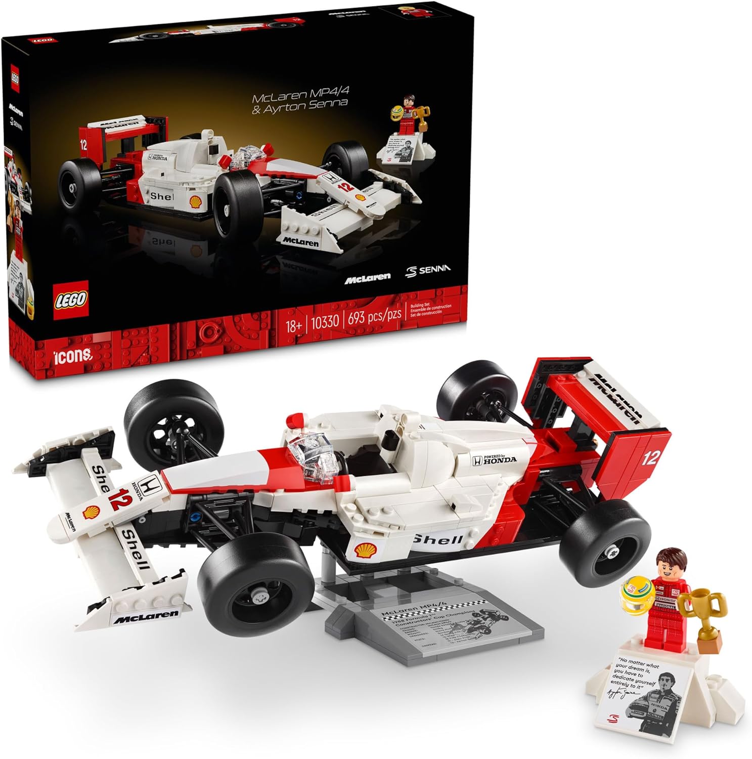 10330 Lego Mclaren Mp4/4 e Ayrton Senna