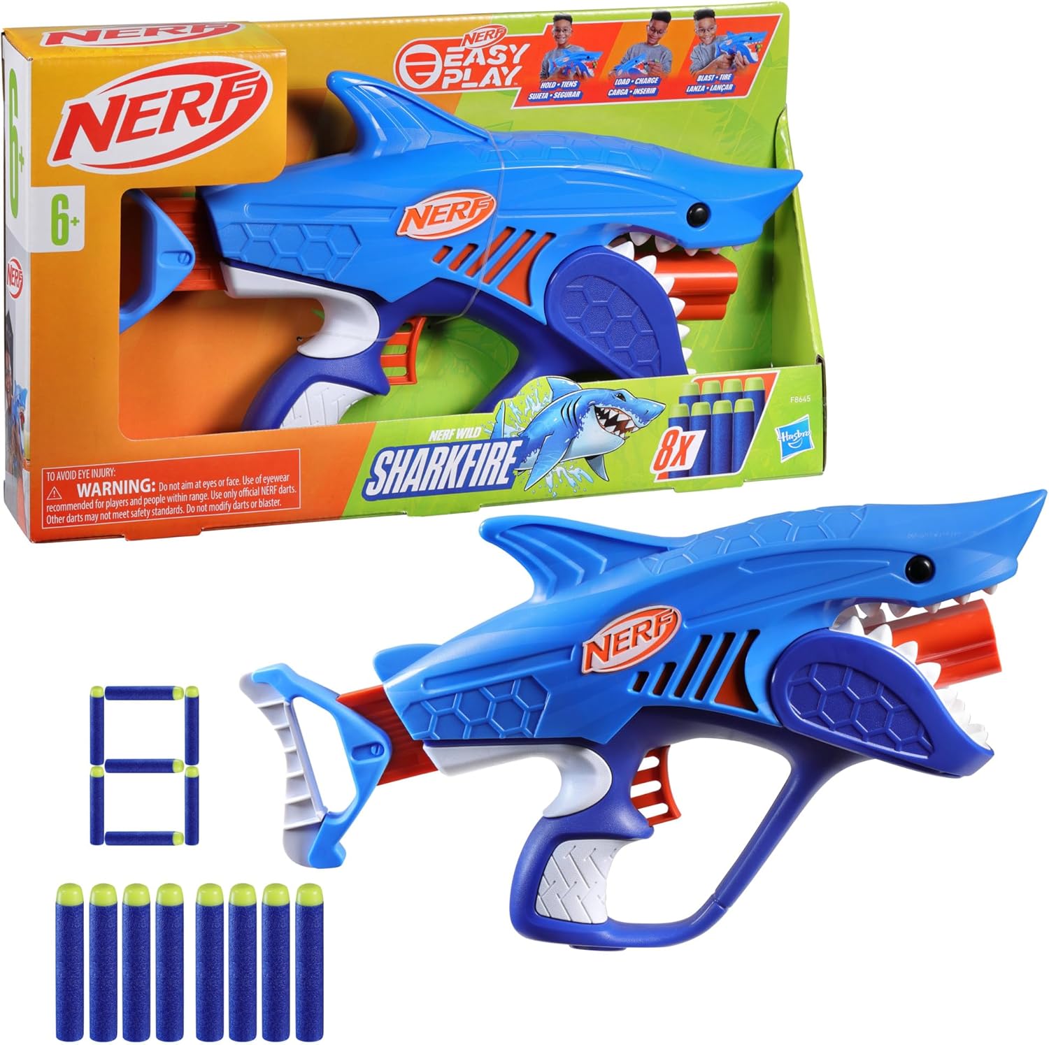 Nerf - Lançador Sharkfire F8645 - Hasbro