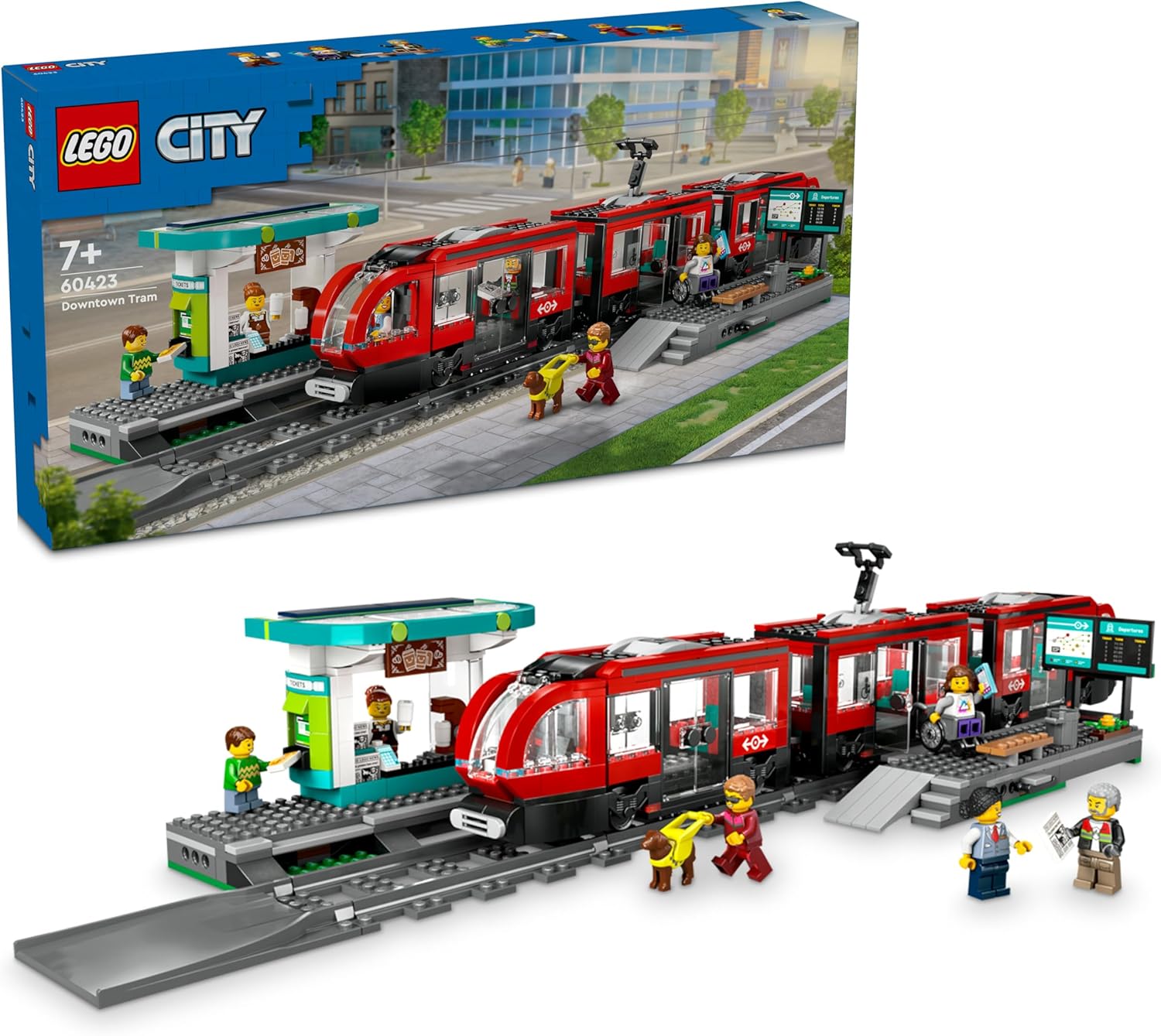 60423 Lego City - Bonde e Estação do Centro da Cidade