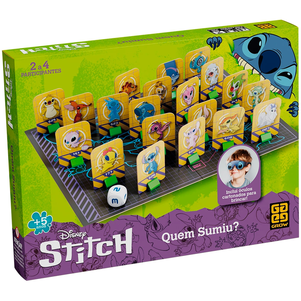 Jogo Quem Sumiu? - Stitch - Grow