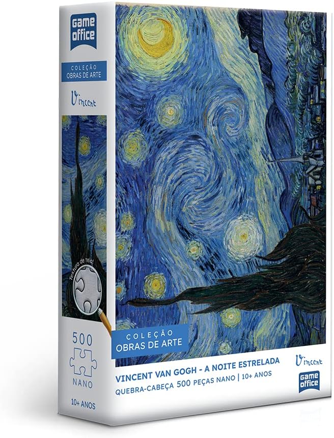 Quebra-Cabeça 500 Peças Nano - Vincent Van Gogh - a Noite Estrelada - Toyster