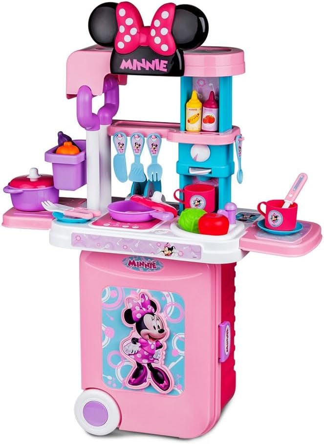Maleta de Viagem Minnie Cozinha com Acessórios - Multikids