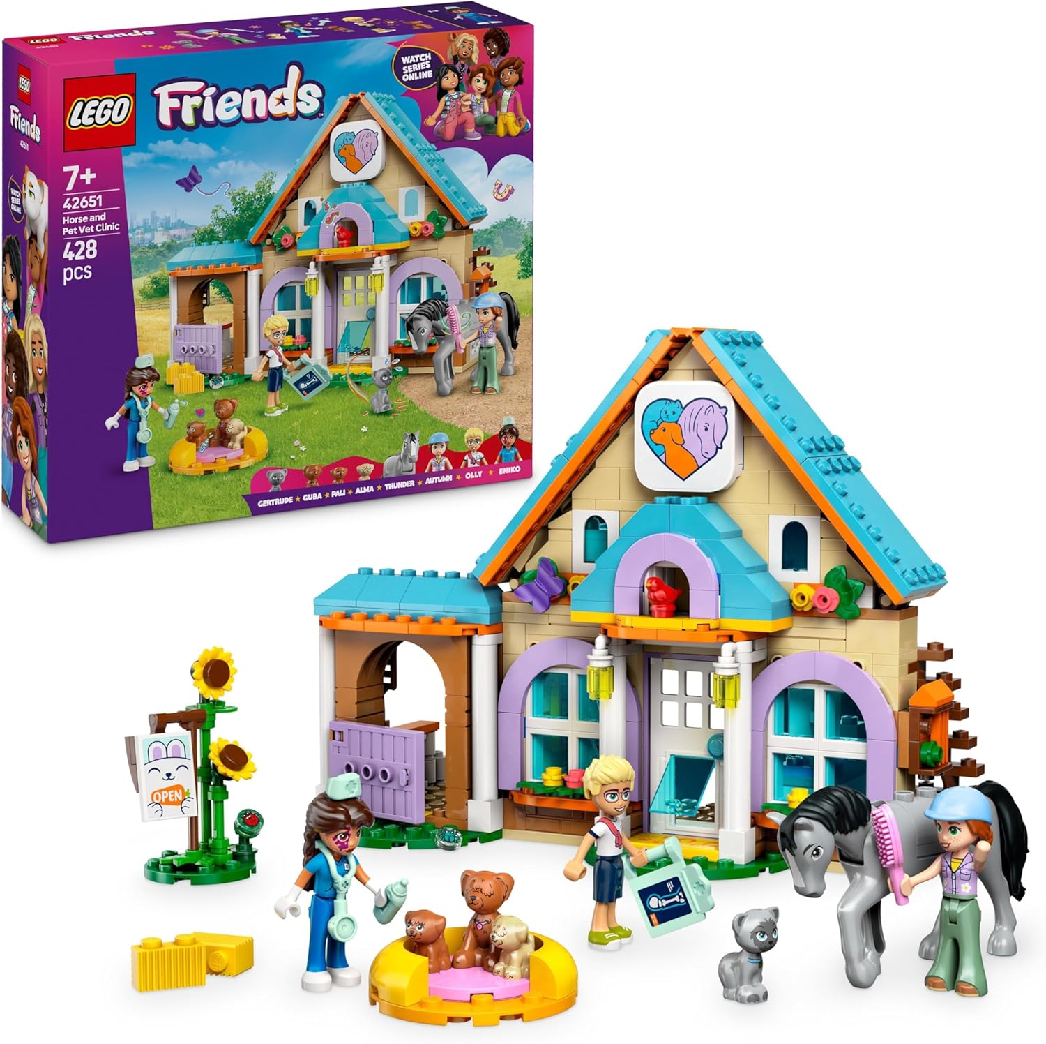 42651 Lego Friends - Clínica Veterinária de Cavalos e Animais de Estimação