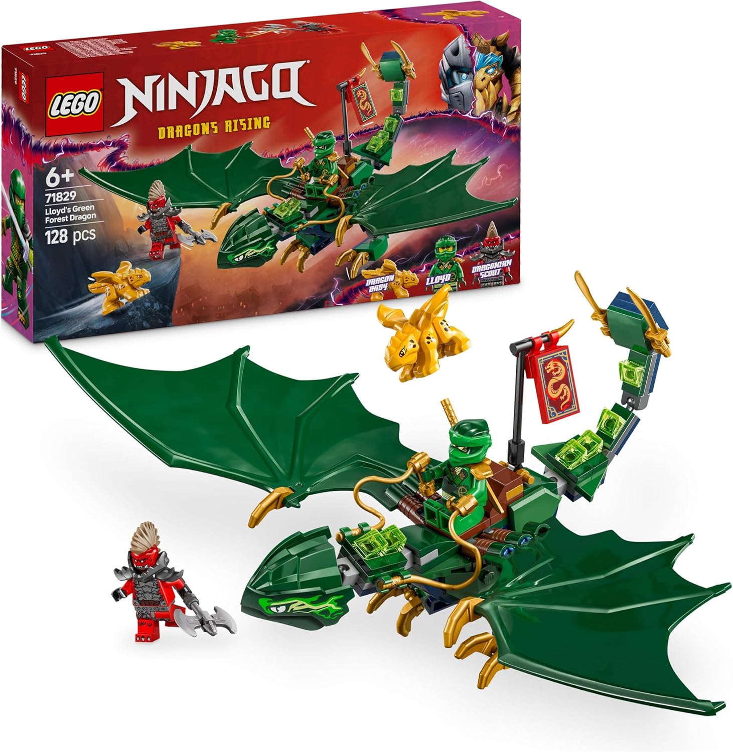 71829 Lego Ninjago - Dragão Verde Florestal do Lloyd