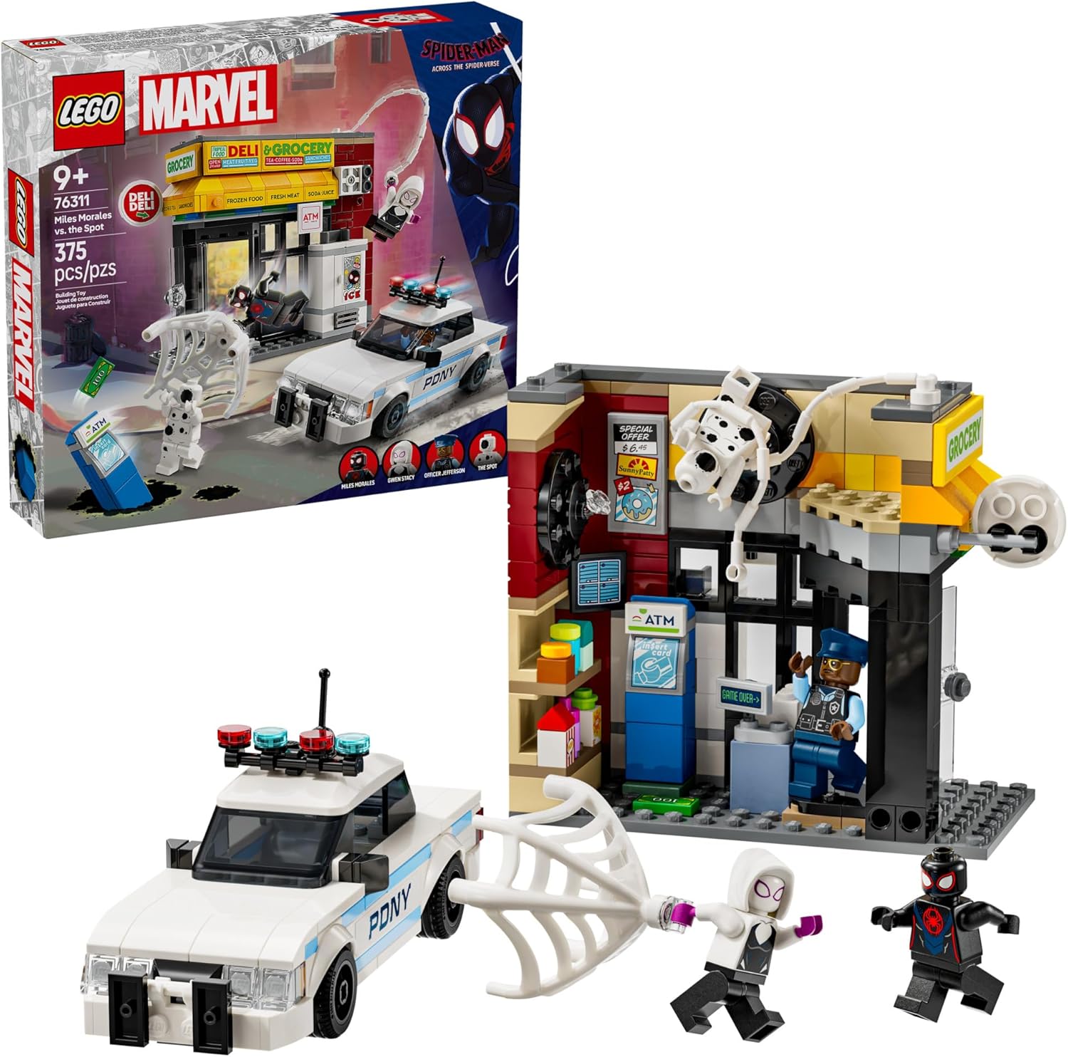 76311 Lego Marvel - Homem Aranha - Aranverso: Miles Morales Contra Spot