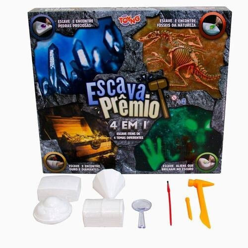 Escava Prêmio - Kit Explorador 4 em 1 - 50654 - Toyng