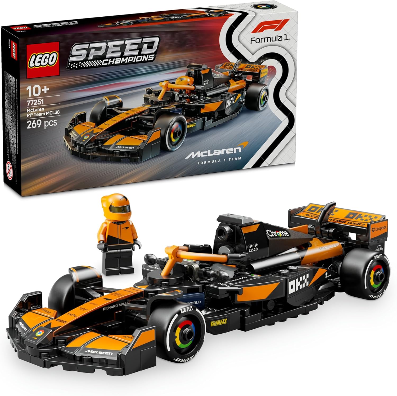 77251 Lego Speed Champions - Fórmula 1 - Mclaren F1 Team Mcl38
