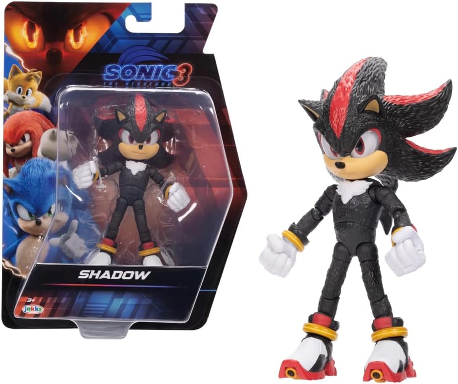 Sonic 3 - Boneco Articulado Shadow - Sunny