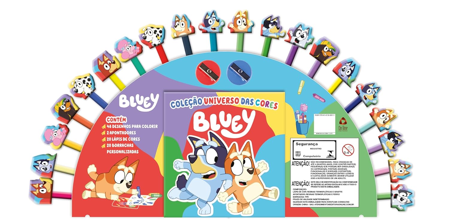 Livro Bluey - Coleção Universo Das Cores
