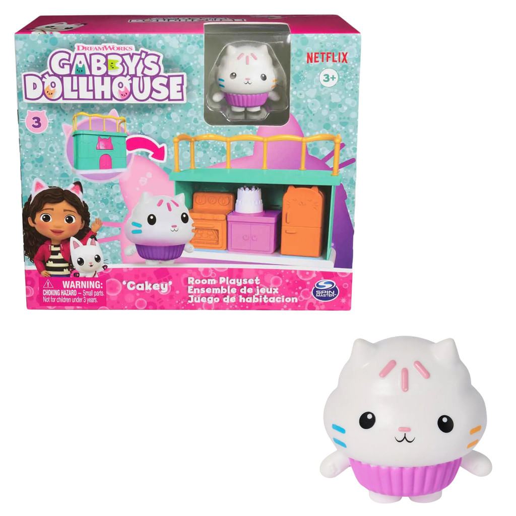 Casa Mágica da Gabby - Mini Playset com Figura - Cakey - Sunny