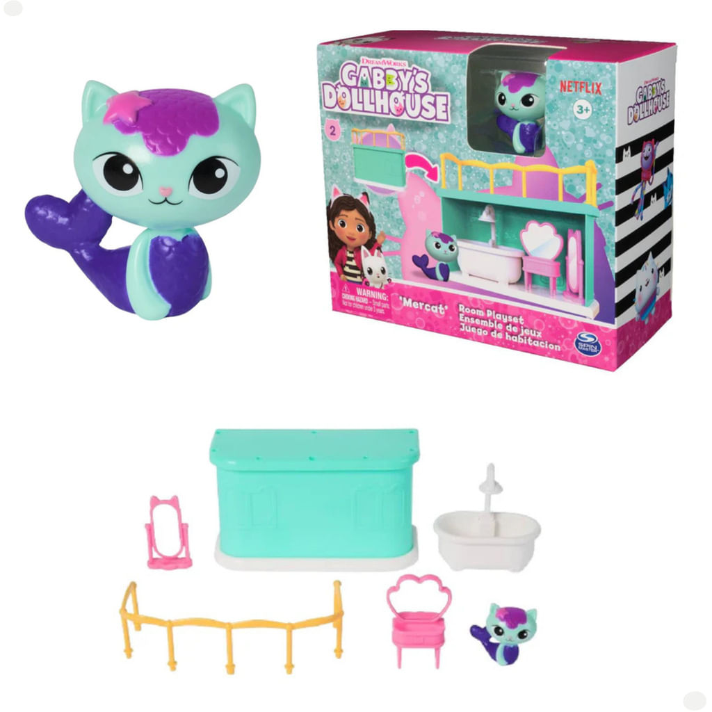 Casa Mágica da Gabby - Mini Playset com Figura - Mercat - Sunny