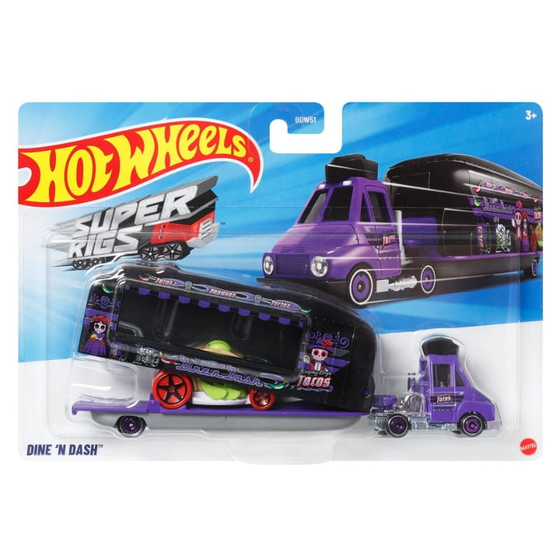 Hot Wheels - Caminhão Transportador - Dine'n Dash Jdj58
