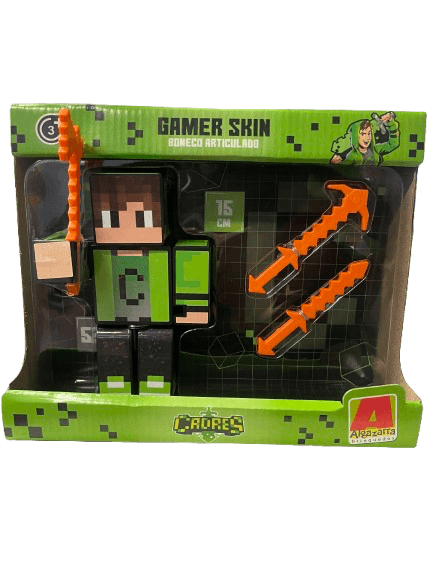 Boneco Cadres Youtuber 15cm com 3 Acessórios - Algazarra