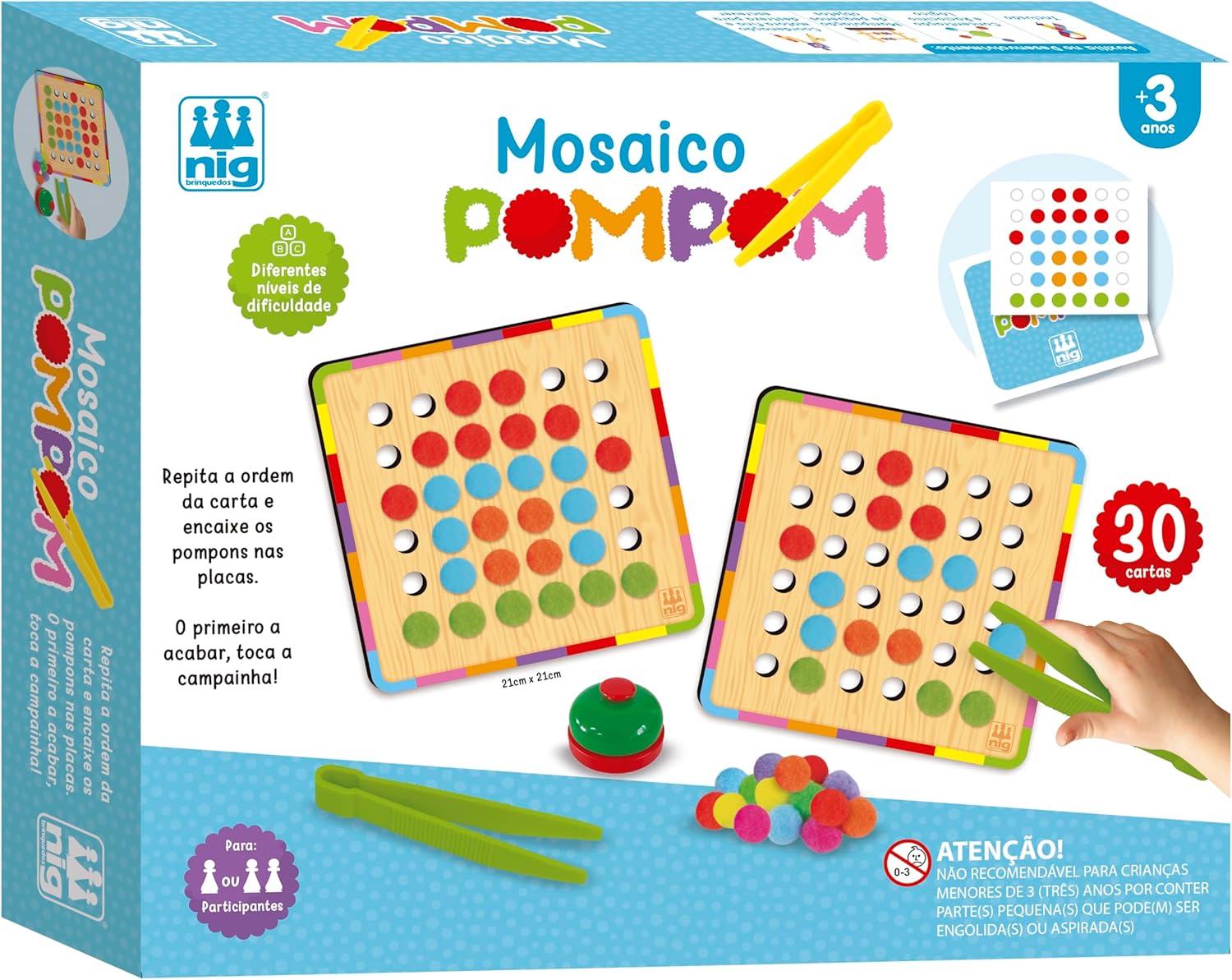 Mosaico Pompom - Nig
