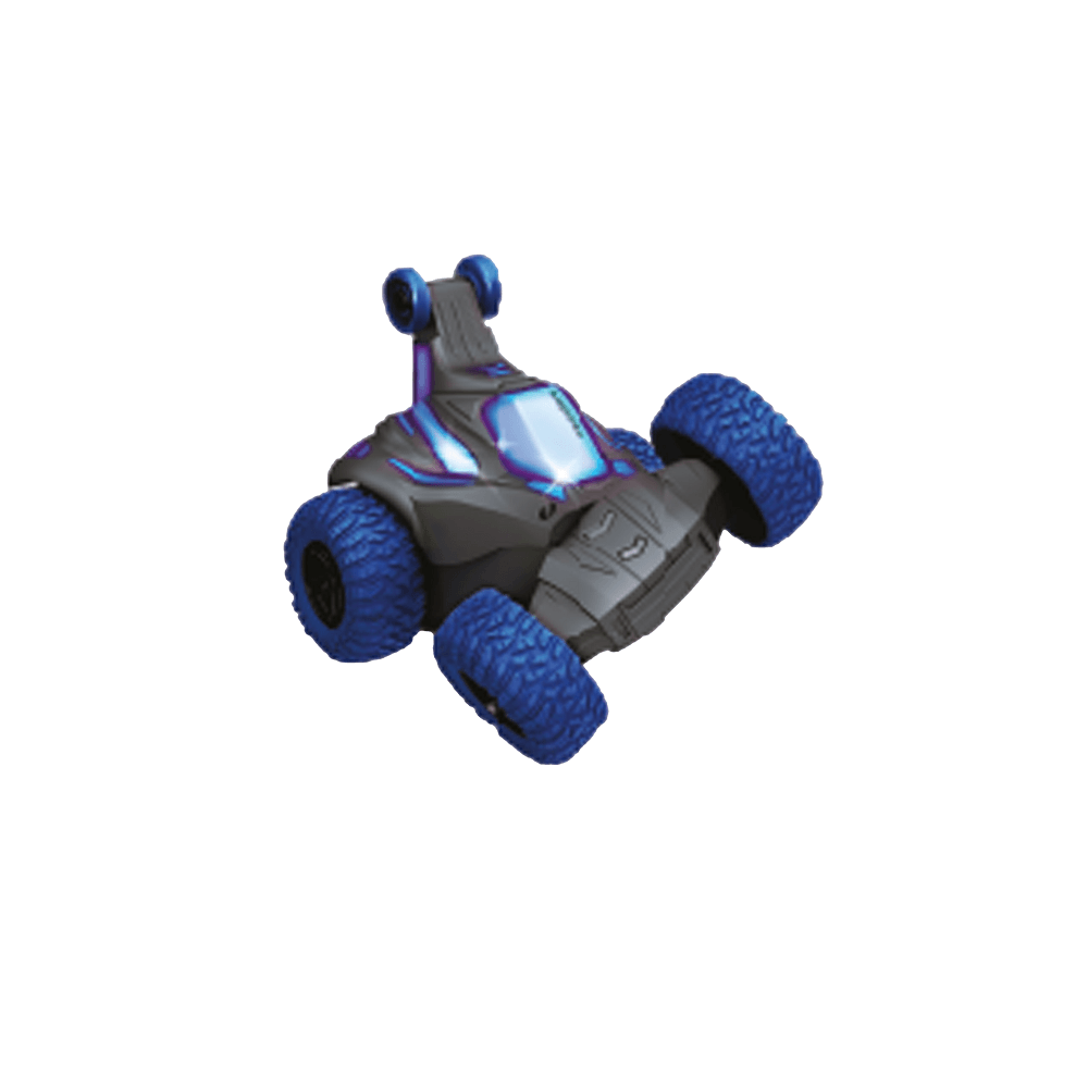 Carrinho de Controle Remoto Gira Car 360 Azul com Luzes - Caixa Grande - Fenix