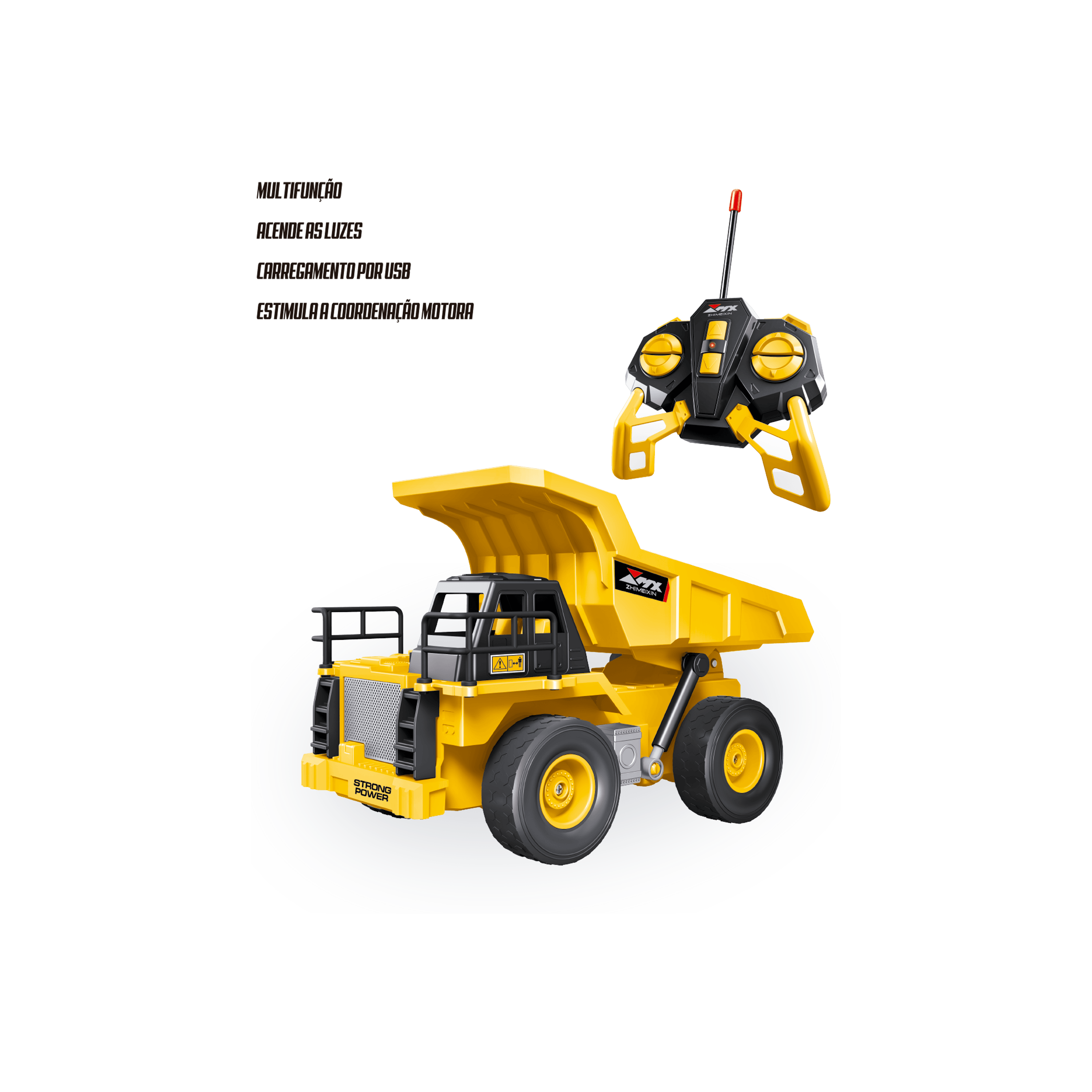 Carrinho de Controle Remoto - Caminhão de Carga - Fenix