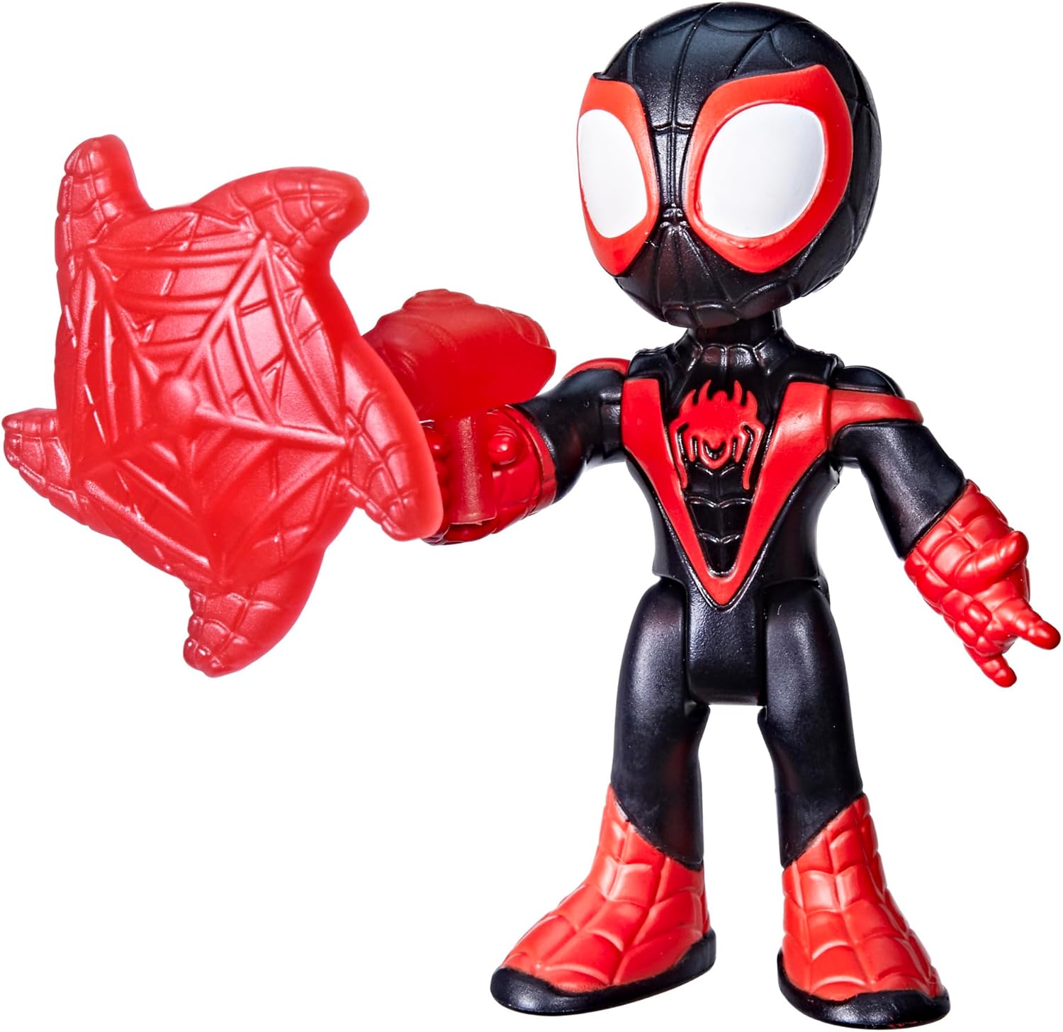 Spidey And His Amazing Friends - Boneco Miles "spin" Morales 8cm com Acessório G1459